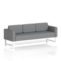 Brixworth Sofa 3 Seater With White Legs In Synergy Fabric - Partner