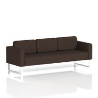 Brixworth Sofa 3 Seater With White Legs In Synergy Fabric - Wed