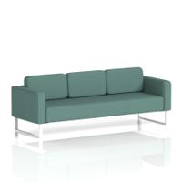 Brixworth Sofa 3 Seater With White Legs In Sumi Fabric - Handa