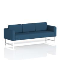 Brixworth Sofa 3 Seater With White Legs In Sumi Fabric - Uto