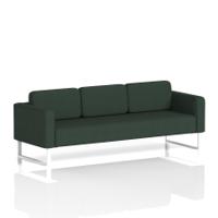Brixworth Sofa 3 Seater With White Legs In Yoredale Fabric - Ingleton