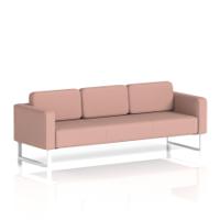 Brixworth Sofa 3 Seater With White Legs In Yoredale Fabric - Kidstone