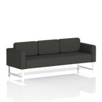 Brixworth Sofa 3 Seater With White Legs In Yoredale Fabric - Leyburn