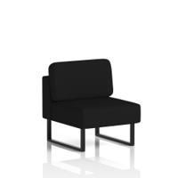 Brixworth Modular Seating Central Unit With Black Legs In X2 Fabric - Diameter