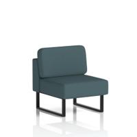 Brixworth Modular Seating Central Unit With Black Legs In X2 Fabric - Polygon
