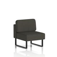Brixworth Modular Seating Central Unit With Black Legs In Main Line Flax Fabric - Temple