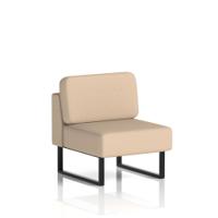 Brixworth Modular Seating Central Unit With Black Legs In Synergy Fabric - Affix
