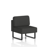 Brixworth Modular Seating Central Unit With Black Legs In Synergy Fabric - Mix