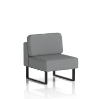 Brixworth Modular Seating Central Unit With Black Legs In Synergy Fabric - Partner