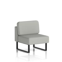 Brixworth Modular Seating Central Unit With Black Legs In Sumi Fabric - Tokyo