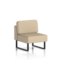Brixworth Modular Seating Central Unit With Black Legs In Yoredale Fabric - Gordale