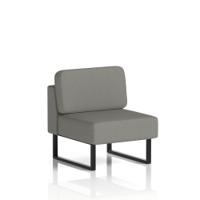 Brixworth Modular Seating Central Unit With Black Legs In Yoredale Fabric - Hardraw