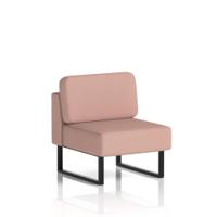 Brixworth Modular Seating Central Unit With Black Legs In Yoredale Fabric - Kidstone