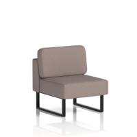 Brixworth Modular Seating Central Unit With Black Legs In Yoredale Fabric - Settle