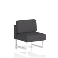 Brixworth Modular Seating Central Unit With White Legs In X2 Fabric - Arithmetic