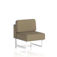 Brixworth Modular Seating Central Unit With White Legs In Main Line Flax Fabric - Bank