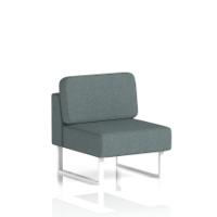 Brixworth Modular Seating Central Unit With White Legs In Main Line Flax Fabric - Westminster