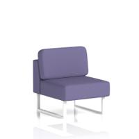 Brixworth Modular Seating Central Unit With White Legs In Synergy Fabric - Order