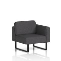 Brixworth Modular Seating Left Unit With Black Legs In X2 Fabric - Arithmetic