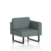 Brixworth Modular Seating Left Unit With Black Legs In Main Line Flax Fabric - Westminster