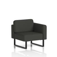 Brixworth Modular Seating Left Unit With Black Legs In Yoredale Fabric - Leyburn