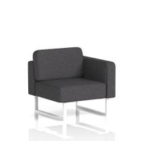 Brixworth Modular Seating Left Unit With White Legs In X2 Fabric - Arithmetic