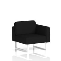 Brixworth Modular Seating Left Unit With White Legs In X2 Fabric - Diameter