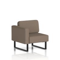 Brixworth Modular Seating Right Unit With Black Legs In X2 Fabric - Theory
