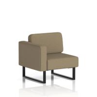 Brixworth Modular Seating Right Unit With Black Legs In Main Line Flax Fabric - Bank