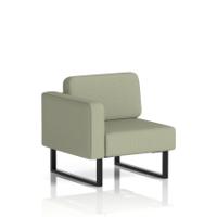 Brixworth Modular Seating Right Unit With Black Legs In Main Line Flax Fabric - Newbury