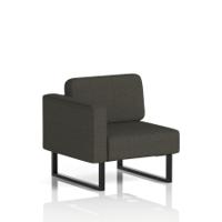Brixworth Modular Seating Right Unit With Black Legs In Main Line Flax Fabric - Temple