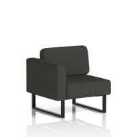 Brixworth Modular Seating Right Unit With Black Legs In Synergy Fabric - Mix