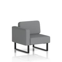 Brixworth Modular Seating Right Unit With Black Legs In Synergy Fabric - Partner