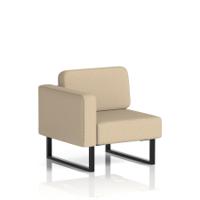 Brixworth Modular Seating Right Unit With Black Legs In Yoredale Fabric - Gordale