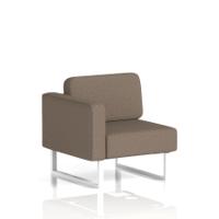 Brixworth Modular Seating Right Unit With White Legs In X2 Fabric - Theory