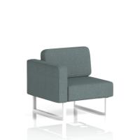 Brixworth Modular Seating Right Unit With White Legs In Main Line Flax Fabric - Westminster