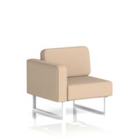 Brixworth Modular Seating Right Unit With White Legs In Synergy Fabric - Affix