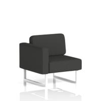 Brixworth Modular Seating Right Unit With White Legs In Synergy Fabric - Mix