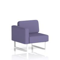 Brixworth Modular Seating Right Unit With White Legs In Synergy Fabric - Order
