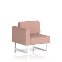 Brixworth Modular Seating Right Unit With White Legs In Yoredale Fabric - Kidstone
