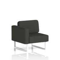 Brixworth Modular Seating Right Unit With White Legs In Yoredale Fabric - Leyburn