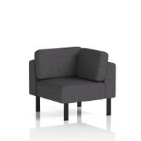 Brixworth Modular Seating Corner Unit With Black Legs In X2 Fabric - Arithmetic