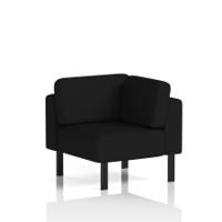 Brixworth Modular Seating Corner Unit With Black Legs In X2 Fabric - Diameter