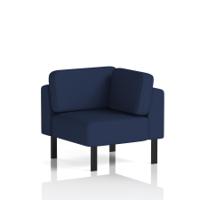 Brixworth Modular Seating Corner Unit With Black Legs In Synergy Fabric - Alike