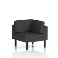 Brixworth Modular Seating Corner Unit With Black Legs In Synergy Fabric - Mix