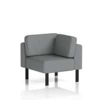 Brixworth Modular Seating Corner Unit With Black Legs In Synergy Fabric - Partner