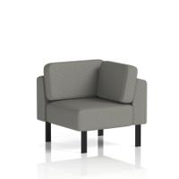 Brixworth Modular Seating Corner Unit With Black Legs In Yoredale Fabric - Hardraw