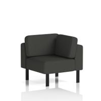 Brixworth Modular Seating Corner Unit With Black Legs In Yoredale Fabric - Leyburn