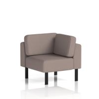 Brixworth Modular Seating Corner Unit With Black Legs In Yoredale Fabric - Settle