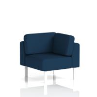 Brixworth Modular Seating Corner Unit With White Legs In X2 Fabric - Calculus